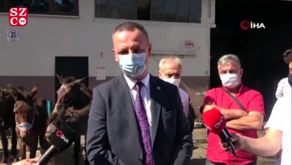 Emektar katırlar törenle emekli edildi