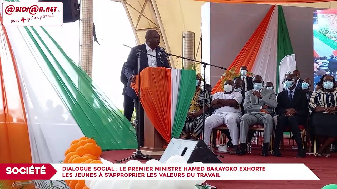 Dialogue social / le Premier Ministre Hamed Bakayoko exhorte les jeunes à s’approprier les valeurs du travail