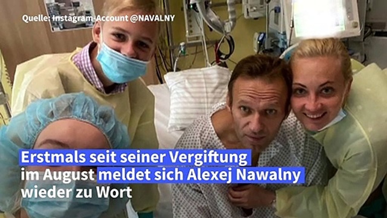 Nawalny zeigt sich erstmals seit Vergiftung