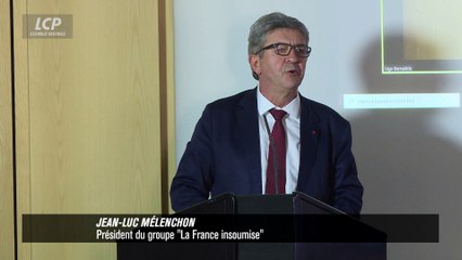 Sécurité : "Nous concluons à l'inefficacité absolue et à l'inutilité totale des politiques qui ont été mises en oeuvre", dit Mélenchon