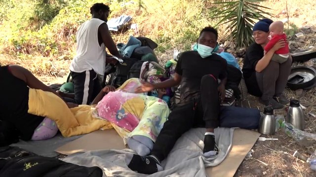 Hundreds still displaced after Moria fire, with many wary of new camp