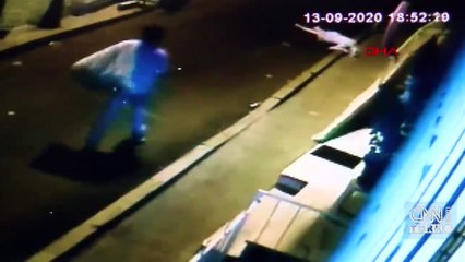 Son dakika... Ukraynalı kadının düşme anı güvenlik kamerasında | Video