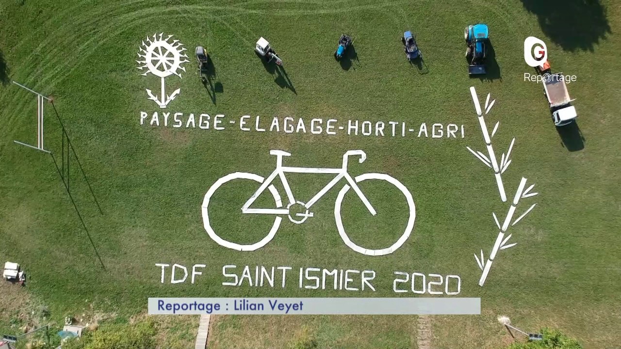 Reportage - Le lycée horticole de Saint Ismier réserve une grande surprise aux coureurs du Tour de France