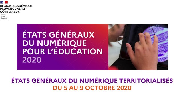 Les Etats Généraux du Numérique Territorialisés : Bernard Beignier, Recteur de la Région académique Provence-Alpes-Côte d'Azur