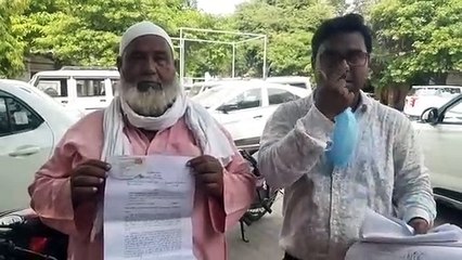 एसएसपी से शिकायत करने पहुंचे पीड़ित