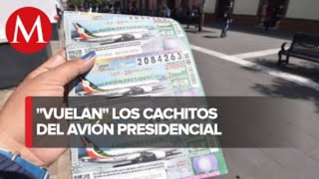 A horas del sorteo, vuelan 'cachitos' para rifa de avión presidencial