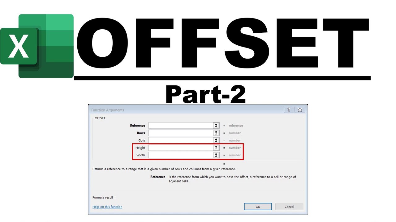 Offset Function in Excel Part-2