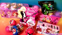Barbie Kinder Surprise Boxes Eggs Sofia Basket Minecraft Zombie Disney Princesses Frozen 3D Cars2