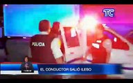 El conductor de un camión se salvó de morir durante un asalto en una vía de la provincia del Guayas