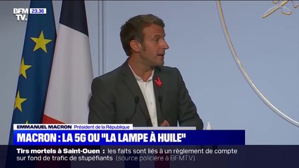 Emmanuel Macron défend la 5G contre "le modèle Amish"