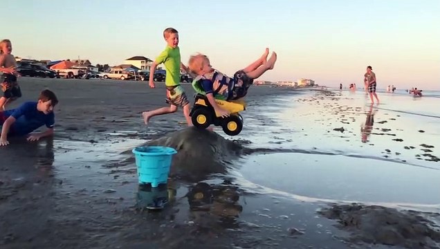 Tonka Truck Lift Off at the Beach