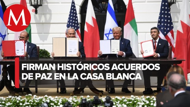 Israel firma históricos acuerdos con Emiratos Árabes Unidos y Bahréin en EU