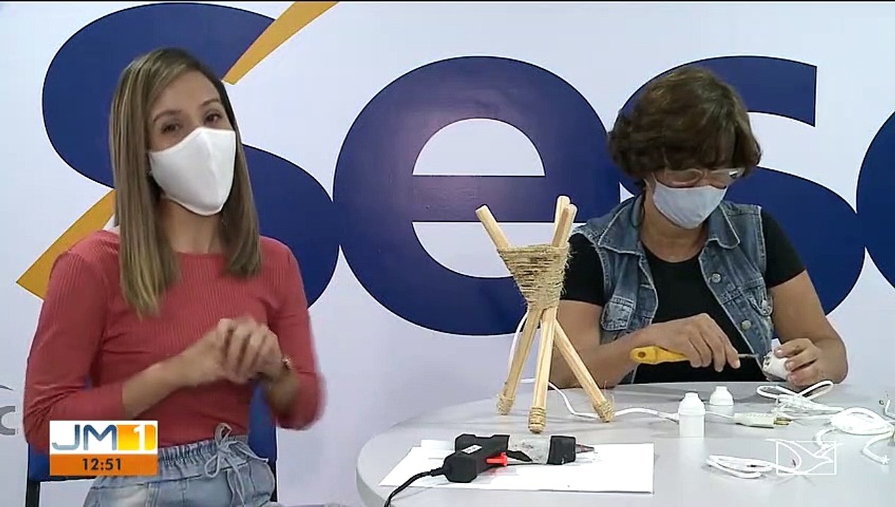 No quadro ‘Fica a Dica’ aprenda a fazer uma luminária artesanal.