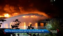 BC faces a pier fire, a train derailment, and a gondola cable cut by vandals