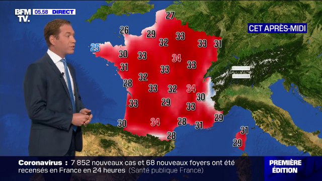 Jusqu'à 34°C... Le temps sera à nouveau chaud et ensoleillé ce mercredi