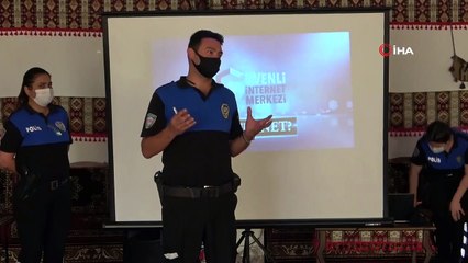 Polisten gençlere uyuşturucu ve internet uyarısı