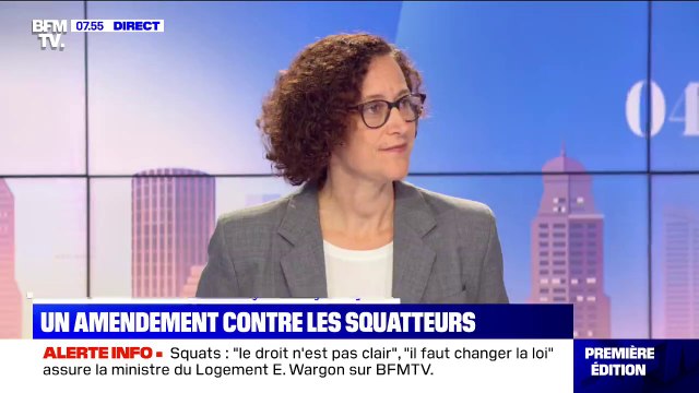 Le pouvoir sera donné au préfet pour déloger les squatteurs de logement, affirme Emmanuelle Wargon