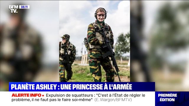 La princesse Élisabeth de Belgique, future reine, fait l'armée