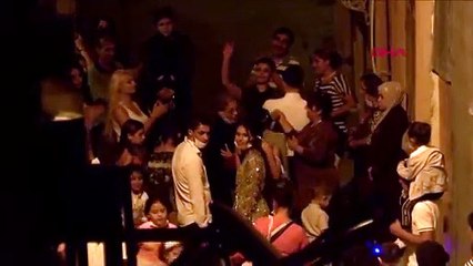 Büyükçekmece’de sokakta nişan eğlencesi