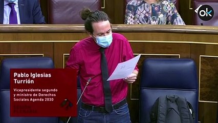 El vicepresidente Iglesias hace apología de la okupación de casas en el Congreso: «No son de particulares»