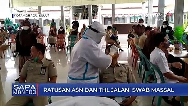 Ratusan ASN Dan THL Jalani Swab Massal