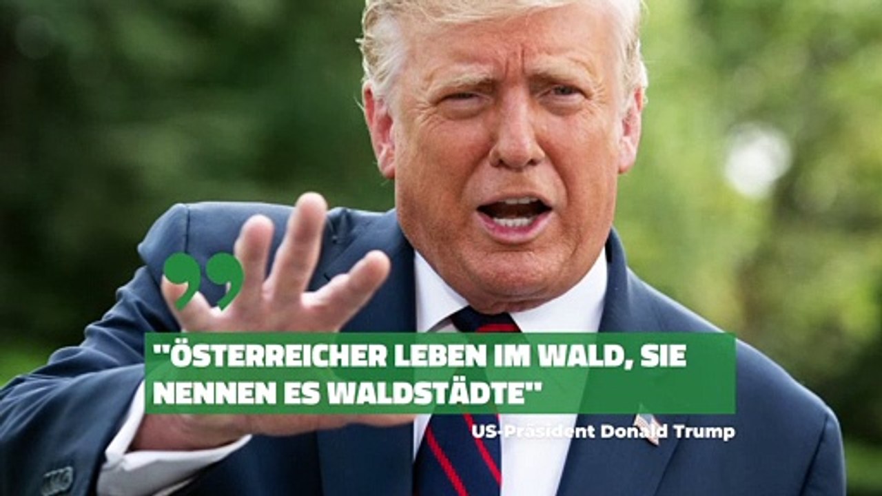 US-Präsident Donald Trump: 'Sie nennen es 'Waldstädte''
