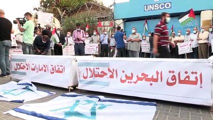 Warga Palestina GelarDemonstrasi Normalisasi Israel