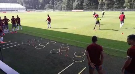 Entraînement du Standard avant le match contre Bala Town (2)