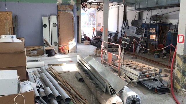 Visite de chantier du MoHo à Caen