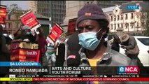 Artists march to the Union Buildings to make demands
