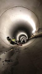 Onde de choc impressionnante dans un tunnel