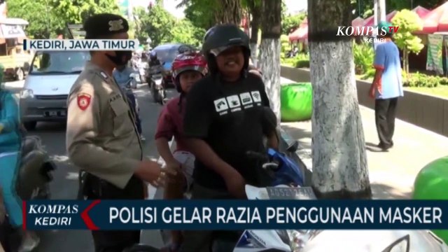 Polisi Gencar Lakukan Razia Penggunaan Masker