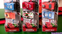 Pixar Cars Riplash Racers Snot Rod the King Lightning McQueen Mini Micro Racecars Review