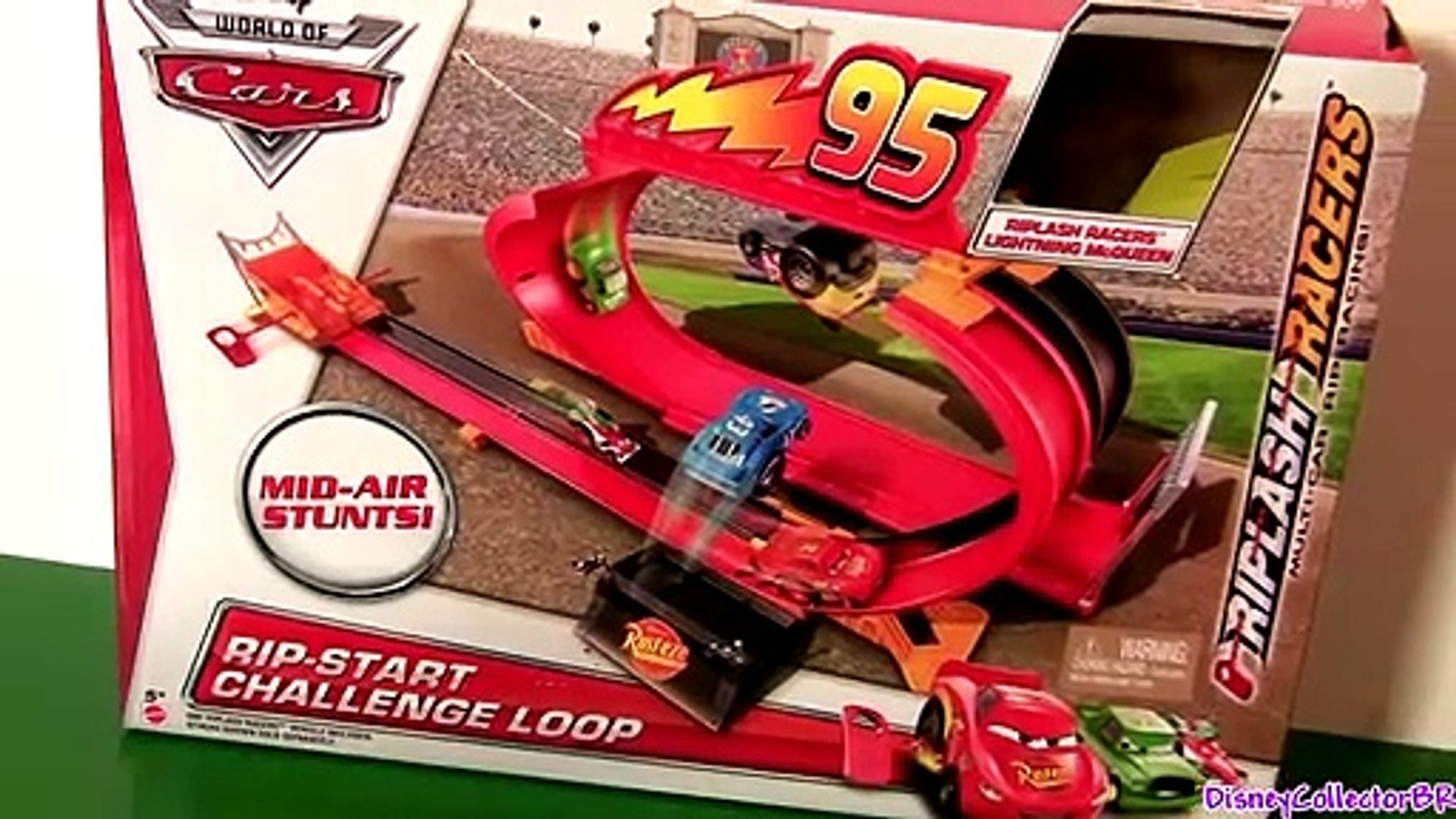 Pixar Cars Rip Start Challenge Loop Track Riplash Racers Playset 2014 NEW Disney Pixar Cars2 Review