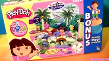 Play Doh Dora the Explorer Big Adventure Set BONUS Diego Playdough Jungle Animals by Disneycollector