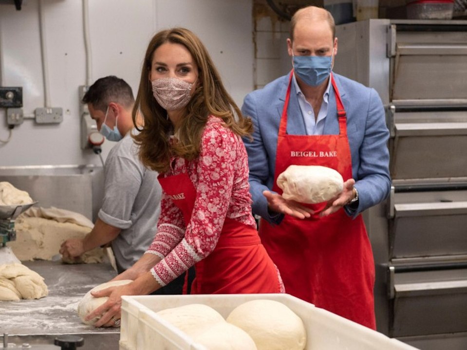 Royale Bagels: William und Kate helfen in Bäckerei aus