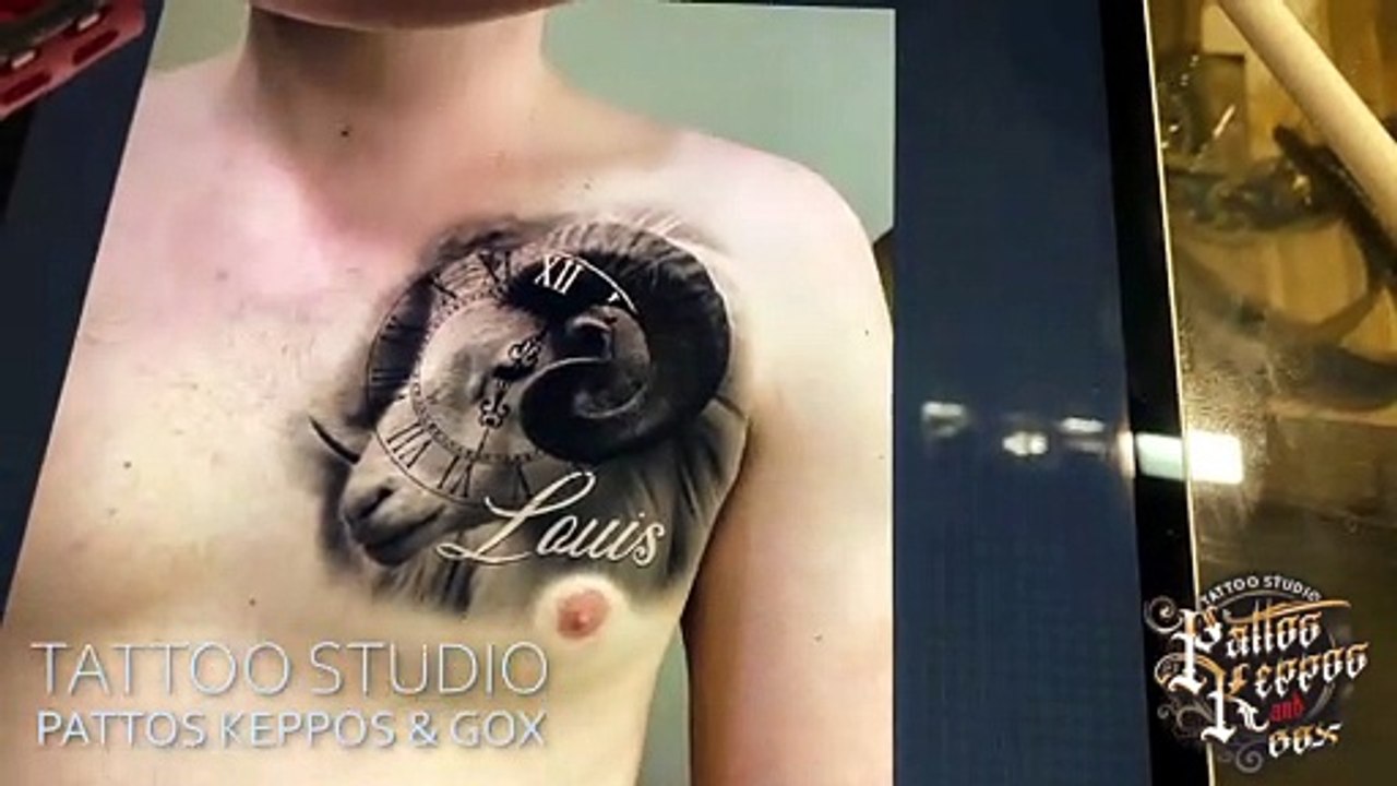Tattoo Studio Vienna Pattos Keppos ein Ziegen Tattoo