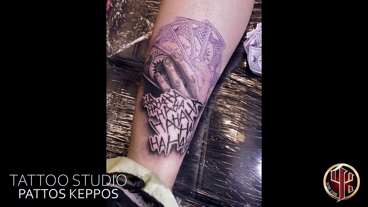Joker Tattoo made in tattoo studio Pattos Keppos