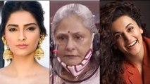 Sonam to Taapsee, celebs support Jaya's speech