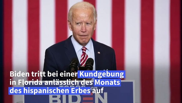Joe Biden umgarnt Hispanics - und spielt Despacito