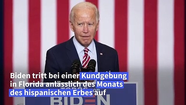 Joe Biden umgarnt Hispanics - und spielt Despacito