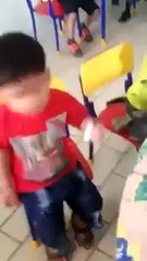 Nursery School kid explains his crying reason! must watch hilarious