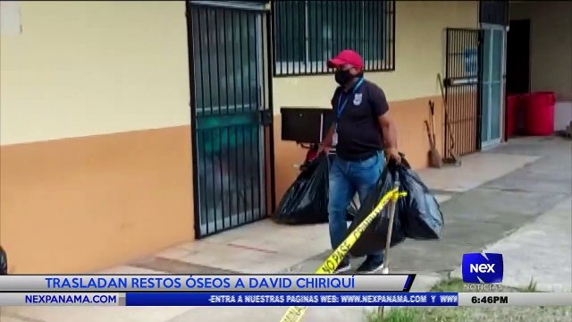 Trasladan restos óseos de fosa clandestina a David, Chiriquí - Nex Noticias