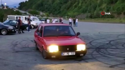 Düğün dönüşü tır parkında yapılan drift toplam 9 bin 194 TL cezayla sonuçlandı