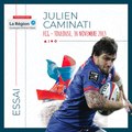 L'essai de Julien Caminati contre Toulouse, saison 2013-2014