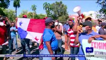 Residentes de Calidonia protestan frente a los terrenos donde se construirá el nuevo Hosp. del Niño  - Nex Noticias
