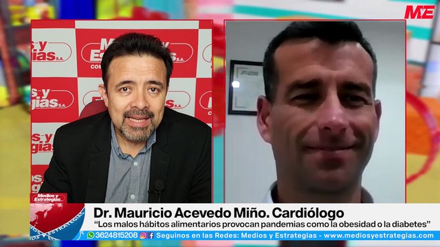 DR MAURICIO ACEVEDO - Los malos hábitos alimentarios provocan pandemias como la obesidad o diabetes