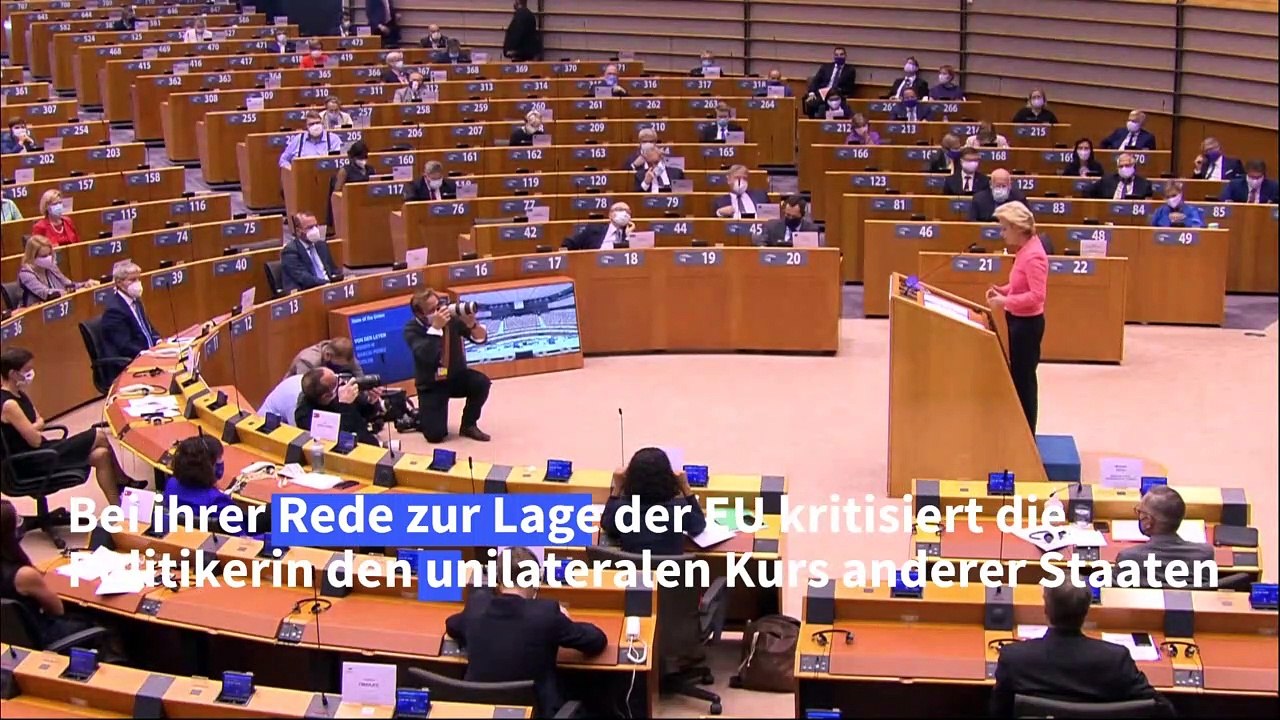 Von der leyen warnt: "unsere weltordnung ist gelähmt"