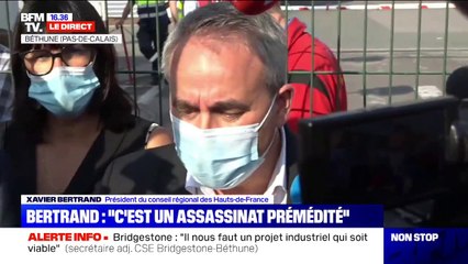 Xavier Bertrand promet "des années de procédure" si Bridgestone refuse d'investir aux côtés de l'État et de la région