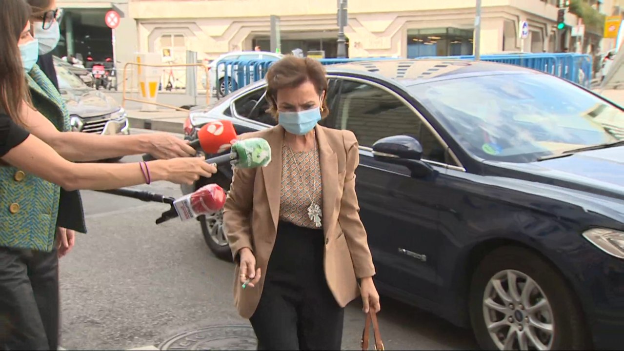 Calvo, Ferrán Bel y Laura Borrás, antes de reunirse en el Congreso